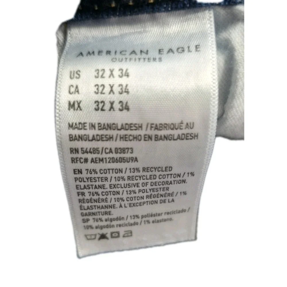 American Eagle AirFlex Original Bootcut Jeans Mens 32x34 Blue Denim